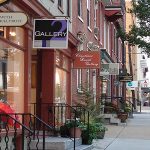 Street view of Lancaster storefronts