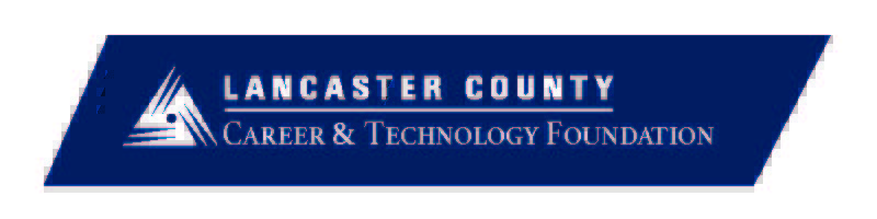 The Lancaster County Career & Technology logo, white text against a blue background