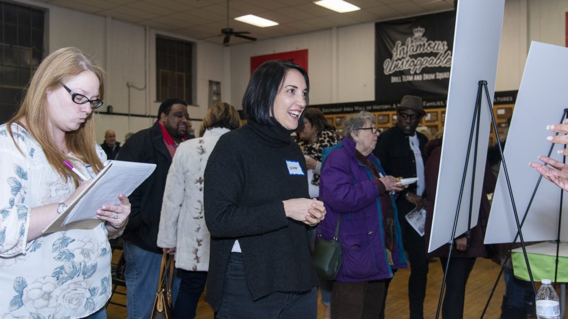 Group of people at project activate event