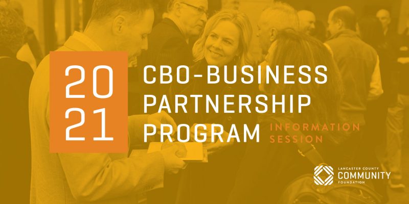 2021 CBO Business Partnership program info session graphic