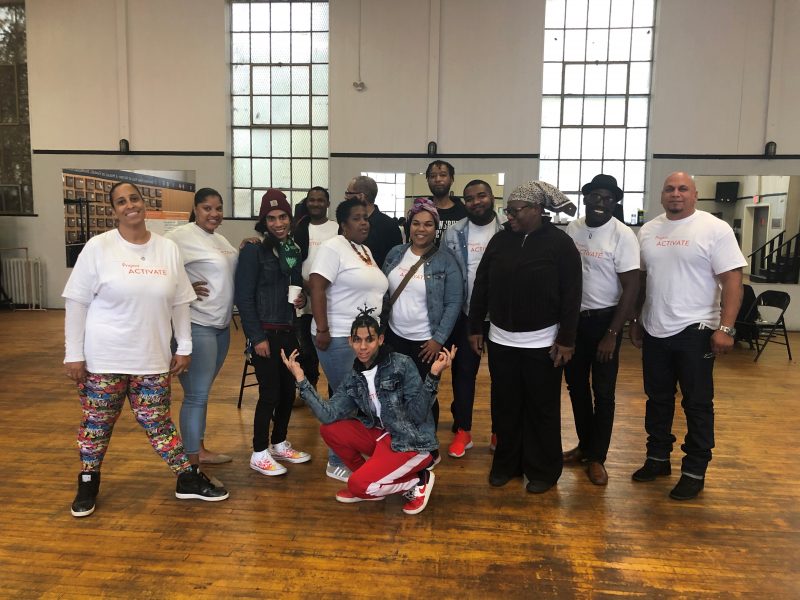 Group of people at project activate event