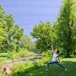 Photo of woman doing yoga in park