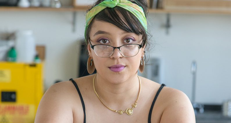 Portrait of Salina smiling